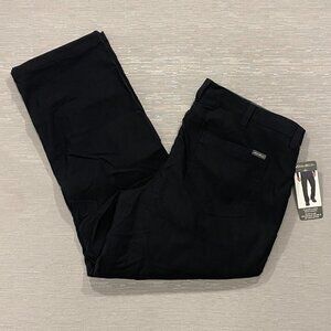Eddie Bauer Fleece Lined Tech Pants Mens 40 x 30 Black Water Repellent Insulated